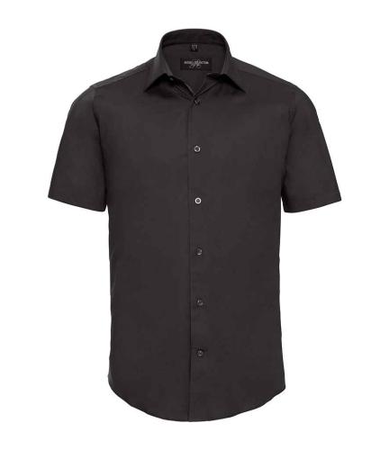 Russell S/S Ecare Fitted Shirt - Black - 3XL
